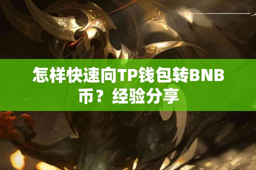 怎样快速向TP钱包转BNB币？经验分享